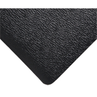 Deluxe Soft Step No. 444 Mats, Pebbled, 3' x 5' x 5/8", Black, PVC Sponge Auto-Cam