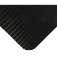 Tapis tr&egrave;s robuste pour panneau de contr&ocirc;le No 720, Ondul&eacute;, 3' x 10' x 5/8", Noir, PVC Auto-Cam