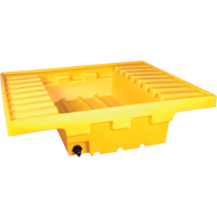 Ultra-Rack Sump&reg;, 51.5" L x 51.5" W x 12" H, 66 US gal. Capacity Auto-Cam