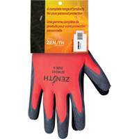 Coated Gloves, 9, Rubber Latex Coating, 13 Gauge, Polyester Shell Auto-Cam