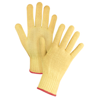 Gants tricot&eacute;s sans couture, Taille Petit/7, Calibre 7, Enveloppe en Kevlar, ASTM ANSI niveau A2/EN 388 niveau 3 Auto-Cam