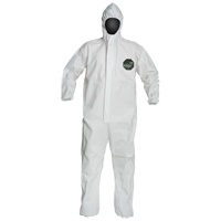 ProShield&reg; 50 Coveralls, Small, White, Microporous Auto-Cam