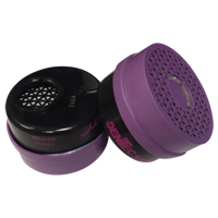 Cartouche pour respirateur, Combinaison cartouche et filtre contre les particules pour gaz/vapeurs, Vapeur organique/Filtre P100 Auto-Cam