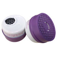 Cartouche pour respirateur, Combinaison cartouche et filtre contre les particules pour gaz/vapeurs, Gaz acide/Gaz de chlore/Filtre P100 Auto-Cam