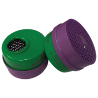 Cartouche pour respirateur, Combinaison cartouche et filtre contre les particules pour gaz/vapeurs, Ammoniac/M&eacute;thylamine/Filtre P100 Auto-Cam