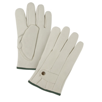 Premium Ropers Gloves, Medium, Grain Cowhide Palm Auto-Cam