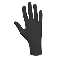 Gants biod&eacute;gradables 6112PF, T-petit, Nitrile, 4 mils, Sans poudre, Noir Auto-Cam