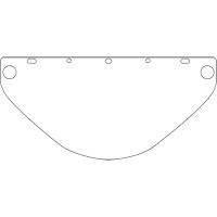 Visi&egrave;re d&eacute;coup&eacute;e &agrave; l'emporte-pi&egrave;ce Dynamic, PETG, Teinte Transparent Auto-Cam