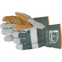 Endura&reg; Double-Palm Fitters Gloves, One Size, Split Cowhide Palm Auto-Cam