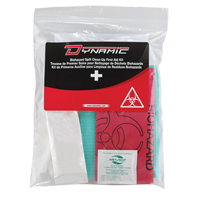 Trousse de premiers soins pour nettoyage de biorisques Dynamic, Dispositif m&eacute;dical Classe 1, Sac en plastique refermable Auto-Cam
