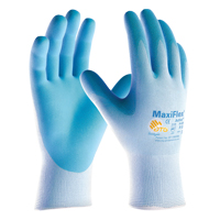 Gants enduits ultra l&eacute;gers MaxiFlex ATG, 6/T-petit, R&ecirc;vetement Mousse de nitrile, Calibre 15, Enveloppe en Nylon Auto-Cam