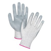 High-Performance Cut-Resistant Gloves, Size 5/2X-Small, 13 Gauge, Nitrile Coated, HPPE Shell, ANSI/ISEA 105 Level 4/EN 388 Level 5 Auto-Cam