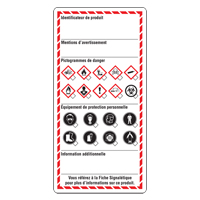 Workplace Labels, Cardstock, 3" W x 6" H, French Auto-Cam