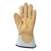Gants pour monteur de ligne, Petit, Paume en Cuir fleur de vache Auto-Cam