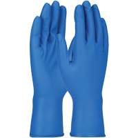 Gants Grippaz, Petit, Nitrile, 8 mils, Sans poudre, Bleu Auto-Cam