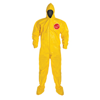 Coveralls, Medium, Yellow, Tychem&reg; 2000 Auto-Cam