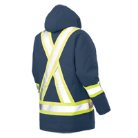 Safety Parka, Navy Blue, Large Auto-Cam