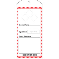 Tr&egrave;s grandes &eacute;tiquettes SGH, Papier cartonn&eacute;, 3-7/8" la x 8-1/2" h, Anglais Auto-Cam