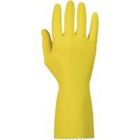 ChemStop Gloves, Size Small/7, 12" L, Latex, Flock-Lined Inner Lining, 12-mil Auto-Cam