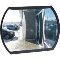 Roundtangular Convex Mirror with Bracket, 12" H x 18" W, Indoor/Outdoor SGI557 | Auto-Cam