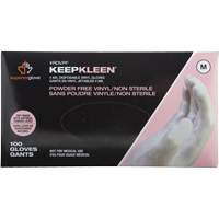 Disposable Gloves, Small, Vinyl, 4-mil, Powder-Free, White Auto-Cam