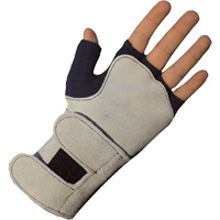 Anti-Impact Glove with Wrist Support, Cotton, Left Hand, X-Small Auto-Cam