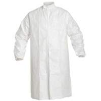 Lab Coat, Tyvek&reg; IsoClean&reg;, White, Small Auto-Cam