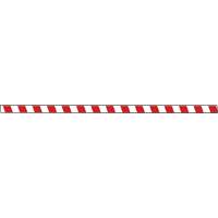 Tough-Mark Heavy-Duty Floor Marking, Rectangle, 48" L x 2" W, Red and White, Polyethylene Auto-Cam