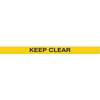 Tough-Mark Heavy-Duty Floor Marking, Rectangle, 48" L x 2" W, Yellow, Polyethylene Auto-Cam