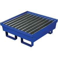 Steel Spill Containment Pallet, 17 US gal. Spill Capacity, 27" x 25.75" x 6" Auto-Cam