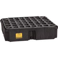 Modular Spill Platform, 15 US gal. Spill Capacity, 26" x 26.25" x 6.5" Auto-Cam
