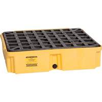 Modular Spill Platform, 15 US gal. Spill Capacity, 26" x 26.25" x 6.5" Auto-Cam