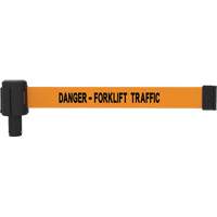 Cassette de bannière PLUS, Danger - Forklift Traffic, 15', Ruban Orange SGL021 | Auto-Cam