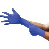 Gants d'examen UF-524 UltraForm, T-petit, Nitrile, 2,4 mils, Sans poudre, Bleu, Classe 2 Auto-Cam