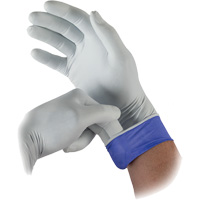 Gants d'examen bicolores LSE-104 Lifestar EC, Petit, Nitrile, 5,5-mil, Sans poudre, Blanc, Classe 2 Auto-Cam