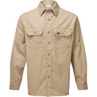 Chemise de travail de luxe 7 oz UltraSoft, Petit, Khaki Auto-Cam