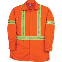 Westex UltraSoft&reg; Industrial Work Shirt, Small, Orange Auto-Cam