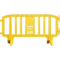 Movit Barricade, Interlocking, 78" L x 39" H, Yellow SGN468 | Auto-Cam