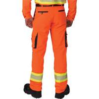 Ripstop High-Visibility Cargo Pants, Polyester, 28, High Visibility Orange Auto-Cam