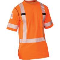 T-shirt à manches courtes haute visibilité Polartec<sup>MD</sup> Power Grid<sup>MD</sup>, Polyester, Petit, Orange SGN930 | Auto-Cam