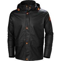 Gale Rain Jacket, Polyester/Polyurethane, 4X-Large, Black Auto-Cam