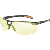 Prot&eacute;g&eacute; Safety Glasses with HydroShield Lenses, Amber Lens, Anti-Fog/Anti-Scratch, ANSI Z87+ Auto-Cam