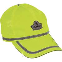 GloWear&reg; 8930 High Visibility Baseball Cap, High Visibility Lime-Yellow, Polyester Auto-Cam
