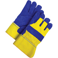 Gants d'ajusteur, Grand, Paume en Cuir de vache refendu, Doublure en Peluche d'acrylique Auto-Cam