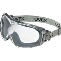 Uvex HydroShield&reg; Stealth&reg; OTG Safety Goggles, Clear Lens, Anti-Fog/Anti-Scratch, Indirect Vent Auto-Cam