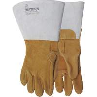 285 Buck-Tex Welding Gloves, Split Leather, Size 9 Auto-Cam