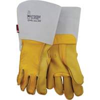 Welding Gloves, Grain Cowhide, Size 8 Auto-Cam