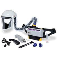 Trousse d'ensemble respirateur d'&eacute;puration d'air propuls&eacute; pour peintre Versaflo, Capuchon & visi&egrave;re, Pile Lithium-ion Auto-Cam