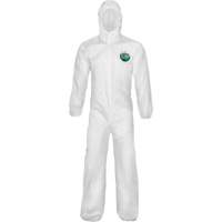 MicroMax&reg; NS Cool Suit Coveralls, Small, White, Microporous/Polypropylene Auto-Cam