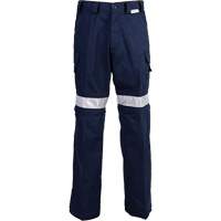 High Visibility Pants, Poly-Cotton, 32, Navy Blue Auto-Cam
